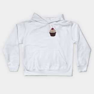 Cupcake with a Cherry on Top Kids Hoodie
